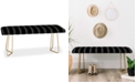 Deny Designs Wesley Bird Cross Out Black Bench